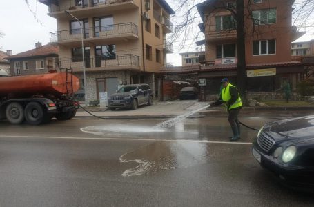 От днес започна измиването на главния булевард „Съединение” във Велинград
