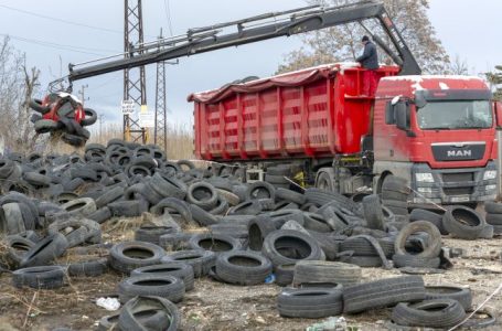 Над 35 тона стари гуми са извозени от нерегламентирана площадка в Пазарджик