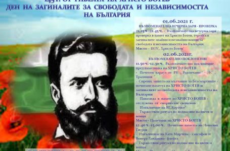 Как Велинград чества 145 години от гибелта на поета- революционер Христо Ботев