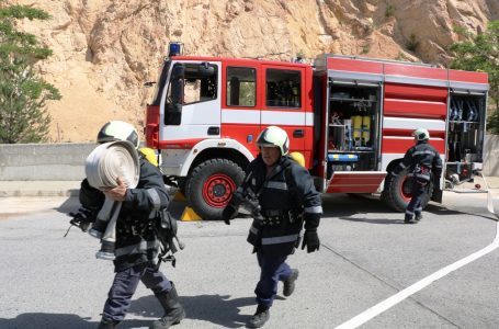 Пожаро-тактическо занятие се проведе в Панагюрище