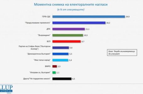 И „Галъп“ отчитат 6-7% на ГЕРБ пред ПП, БСП – пета сила